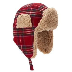 Carter’s Red Plaid Trapper Toddler Hat